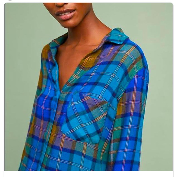 ANTHROPOLOGIE | New! CLOTH AND STONE PLAID SHIRT